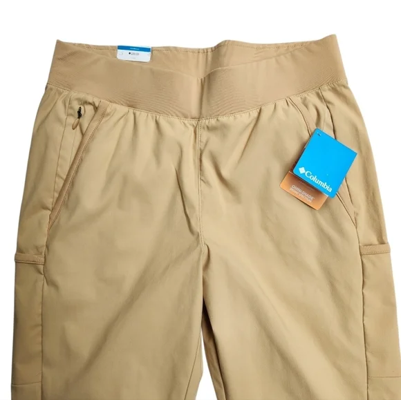 Columbia Women's Track Pants Active Fit Pull-on Joggers Tan Canoe Size Medium - Picture 8 of 16
